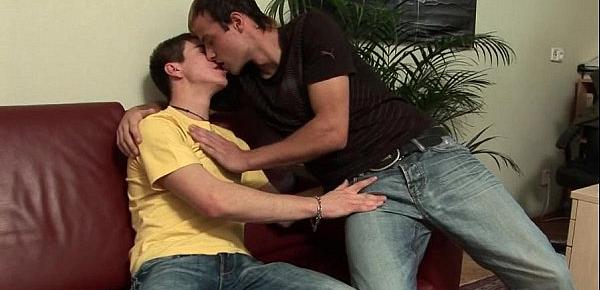  Hot Twinks Kosta and Miro On Hot Kissing